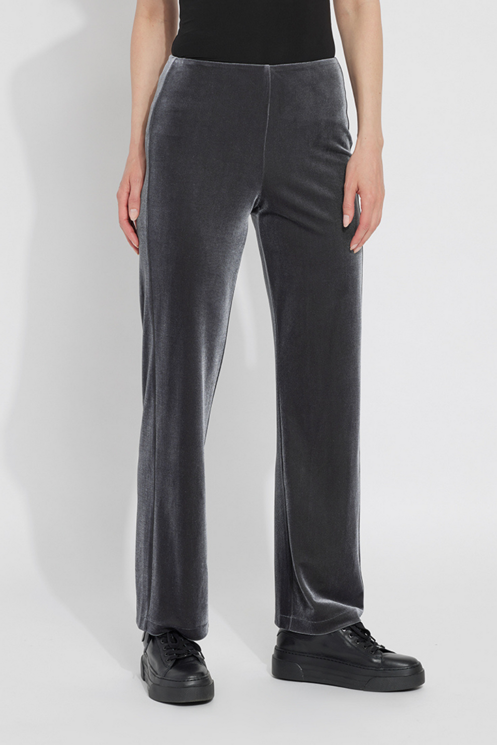 LYSSE Velvet Pant- Charcoal