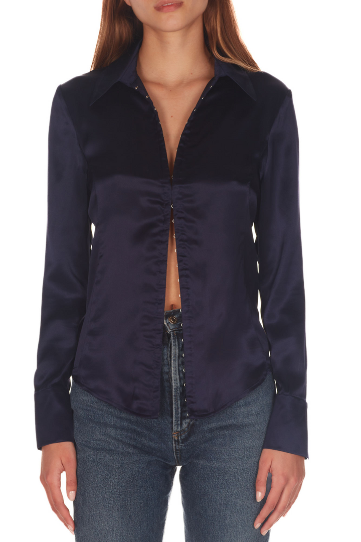 AMANDA UPRICHARD  WILSHIRE TOP- Navy