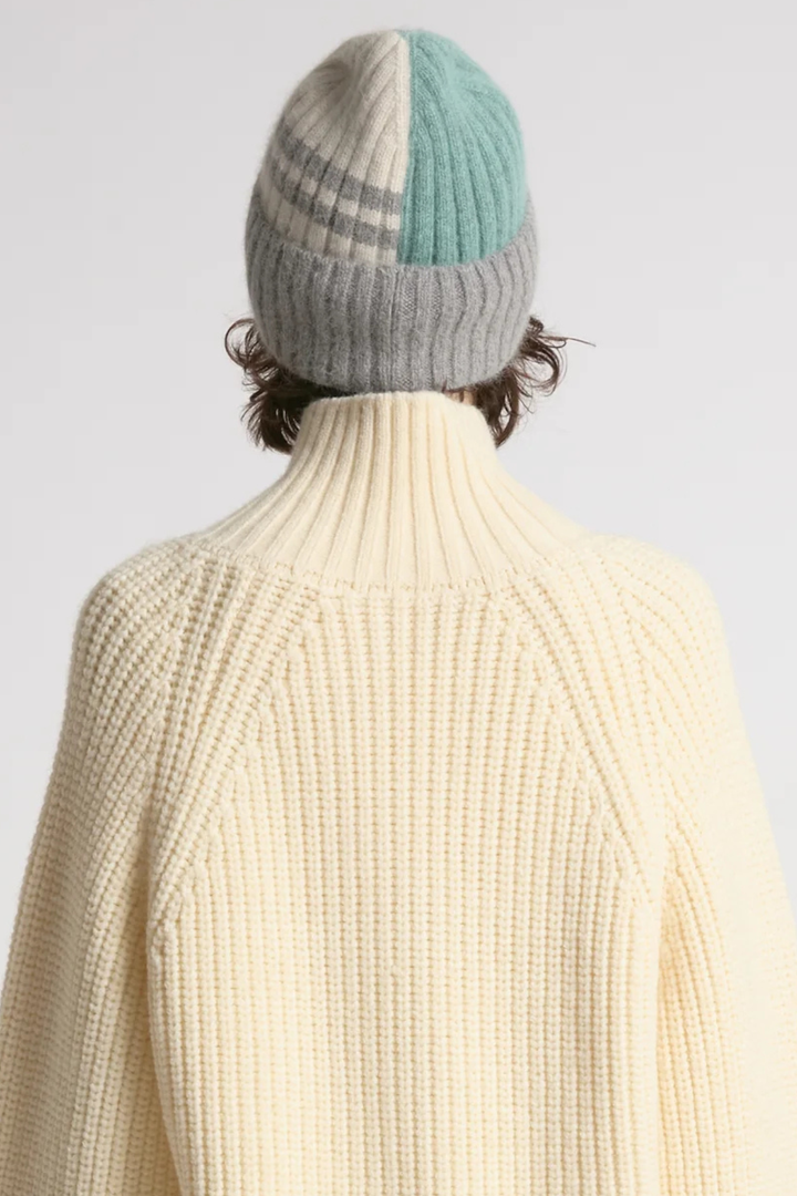 Colorblock Beanie- Mint