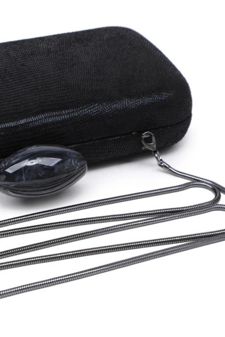 DUSTIN EVENING BAG - BLACK