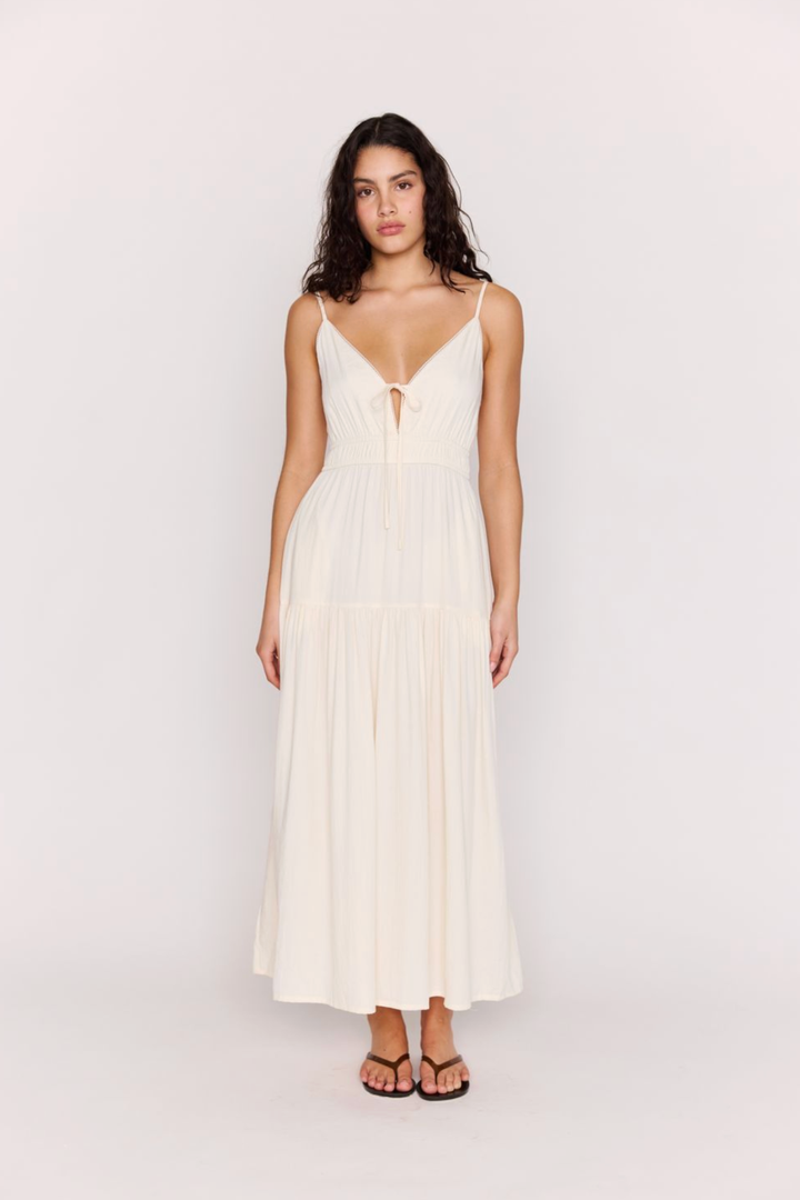 MINKPINK | ESTELLE TIE FRONT MAXI DRESS