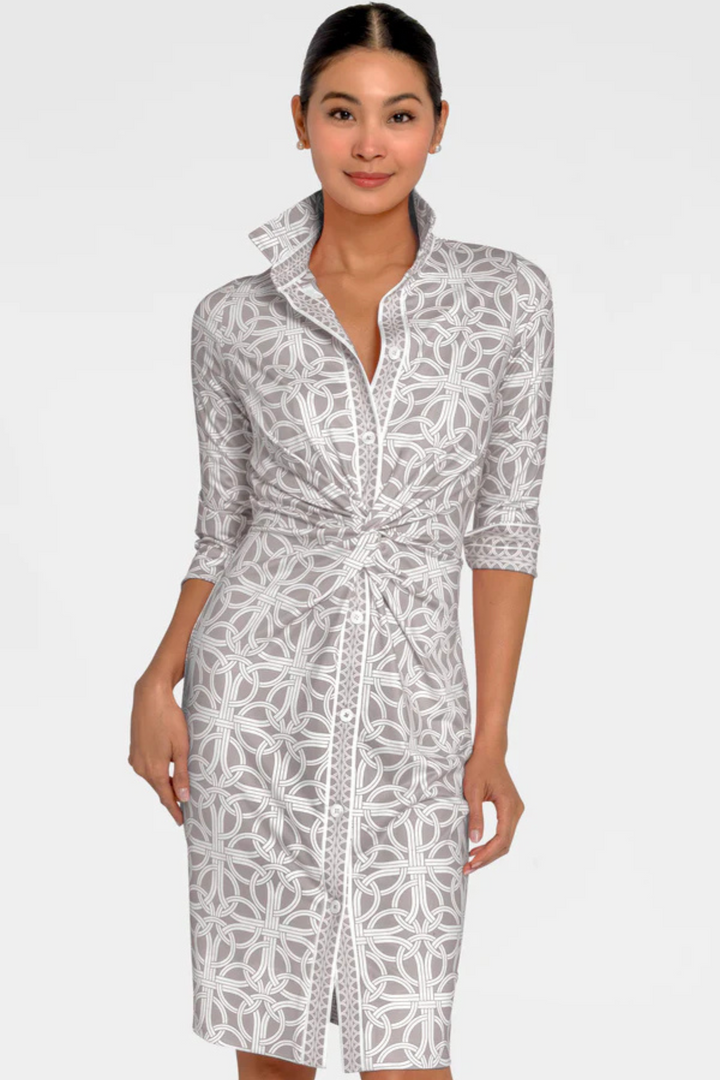 Gretchen Scott | Twist and Shout Dress- Khaki