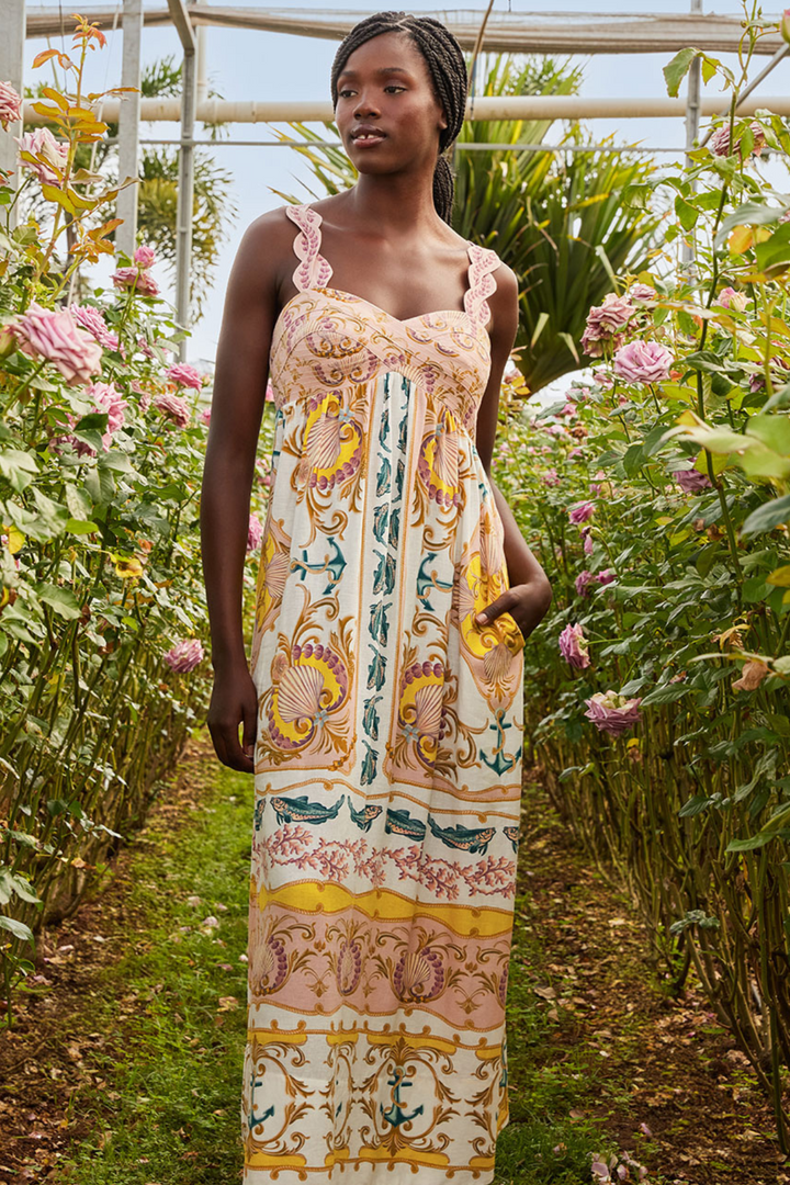 FARM RIO | MARITIME MAGIC MAXI DRESS