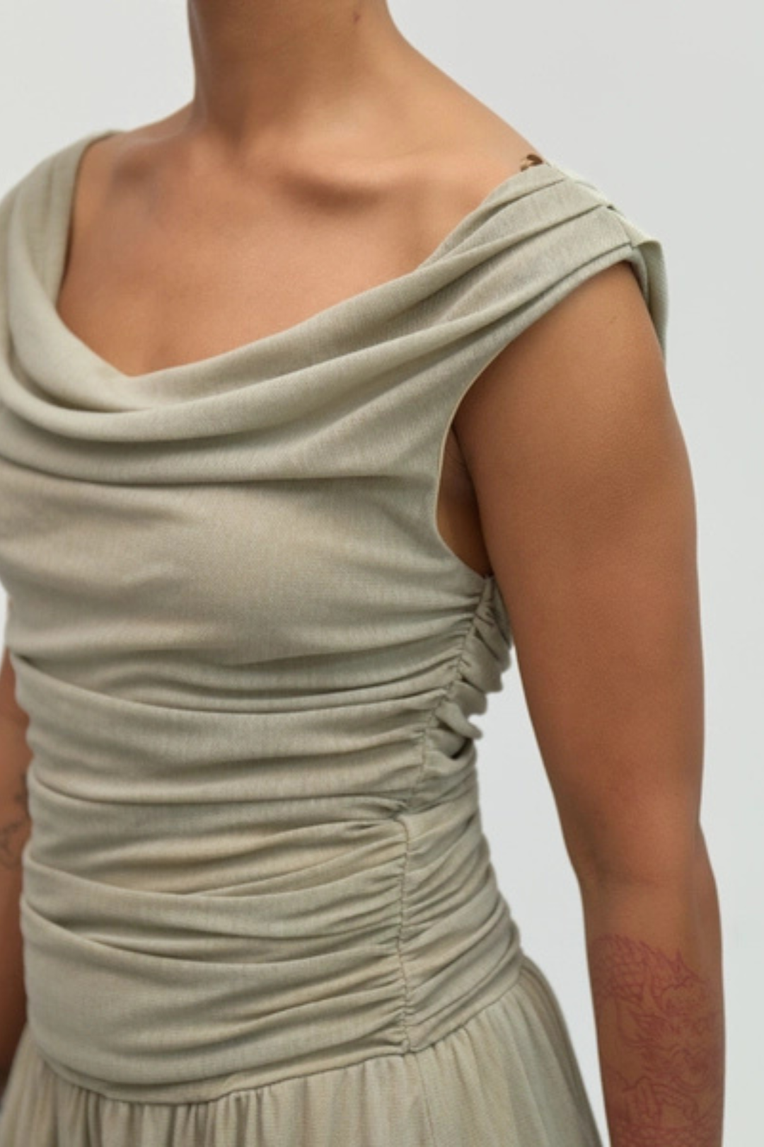 Annabelle Dress - Taupe