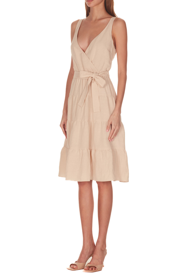 AMANDA UPRICHARD Cortland Dress- Beige