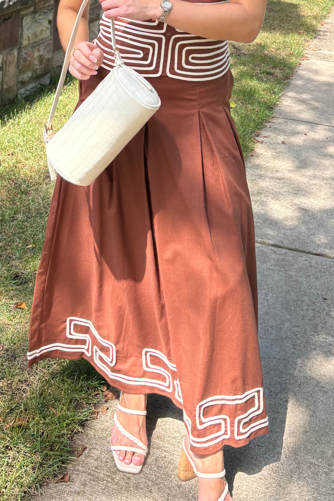 Embroidered Maxi Skirt