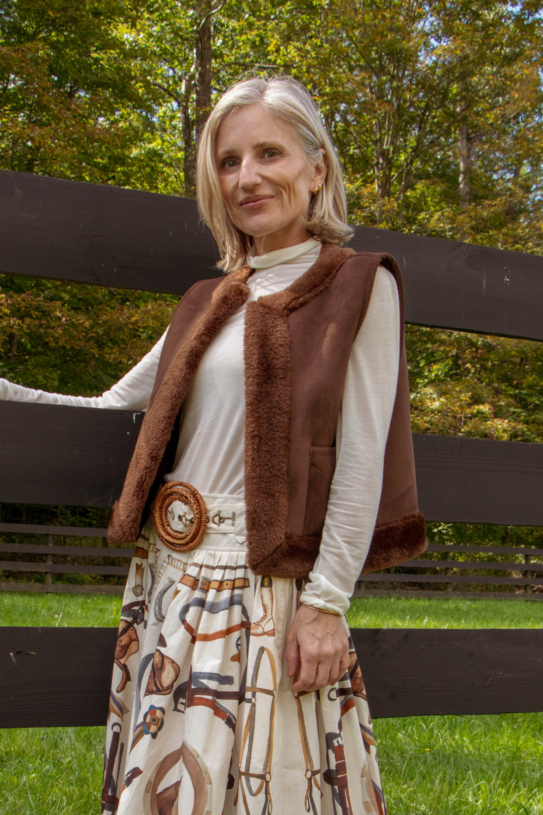 FARM RIO | EQUESTRIAN MAXI SKIRT