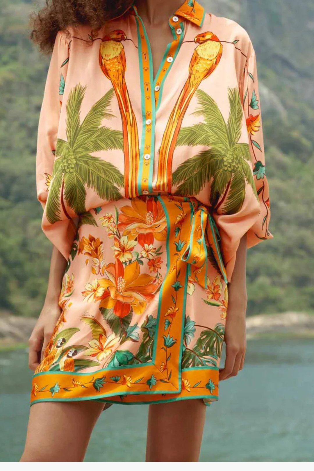 FARM RIO | BIRDS MINI SKIRT