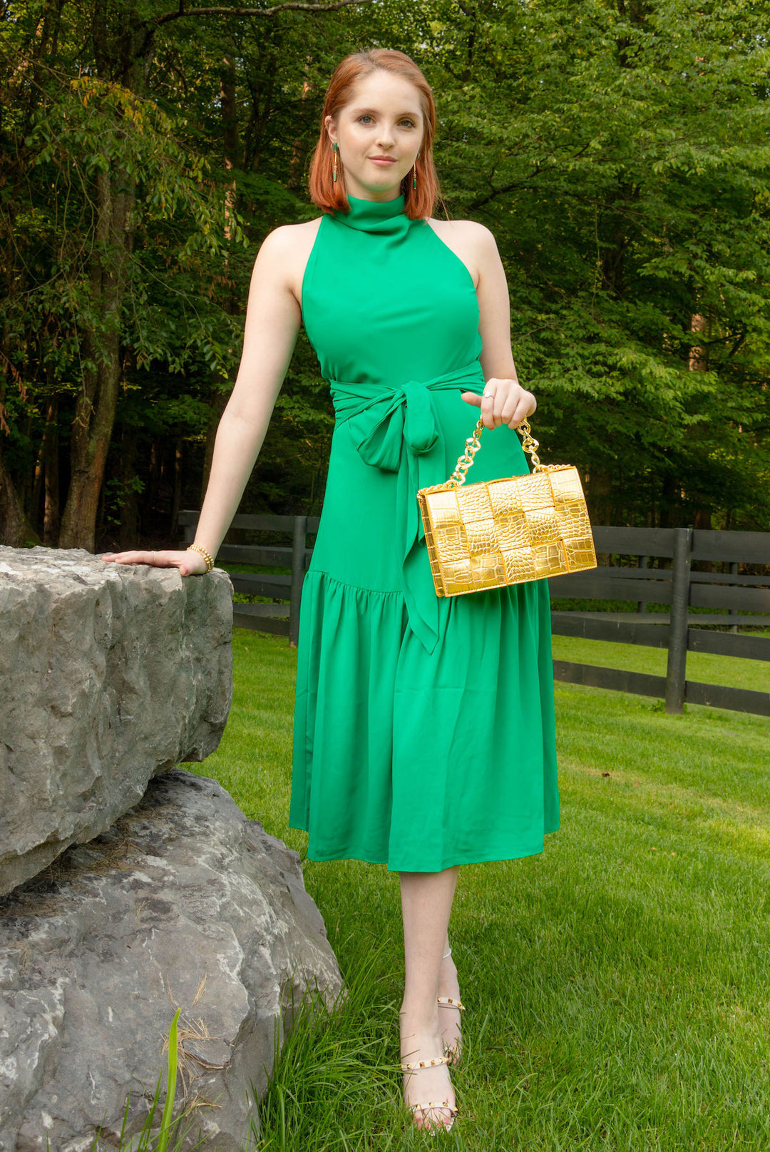 AMANDA UPRICHARD BOWDEN DRESS