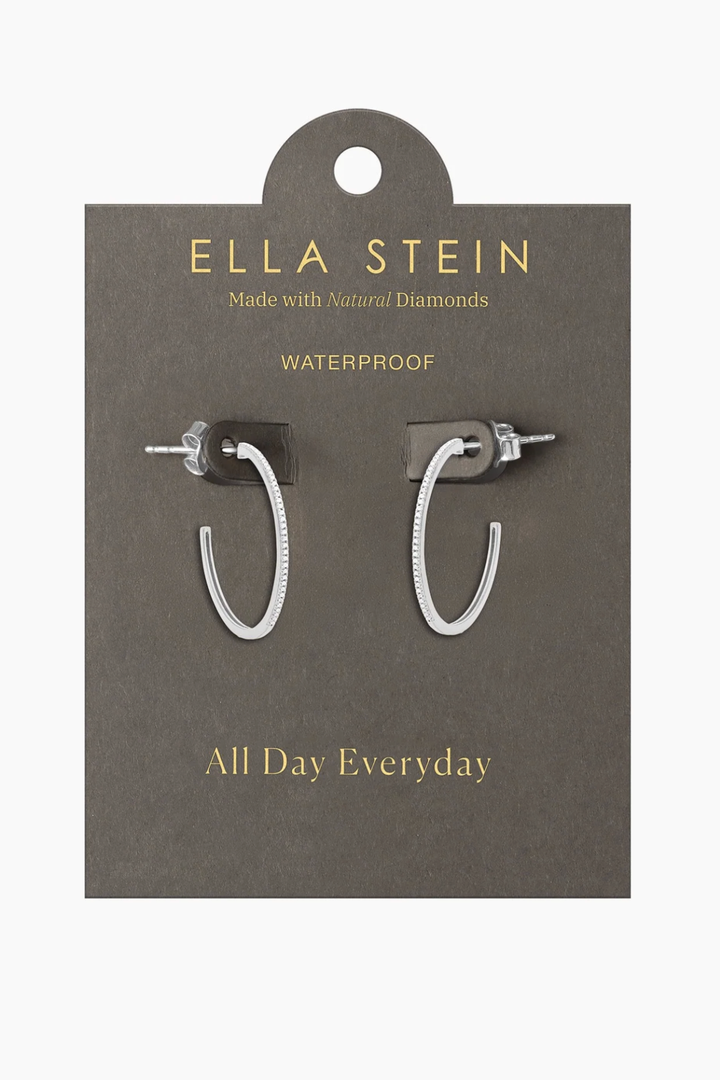 Ella Stein | Medium Hoop Earrings - Silver