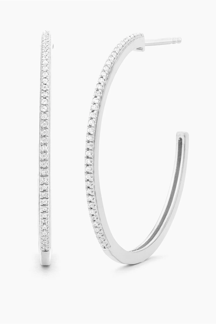Ella Stein | Medium Hoop Earrings - Silver