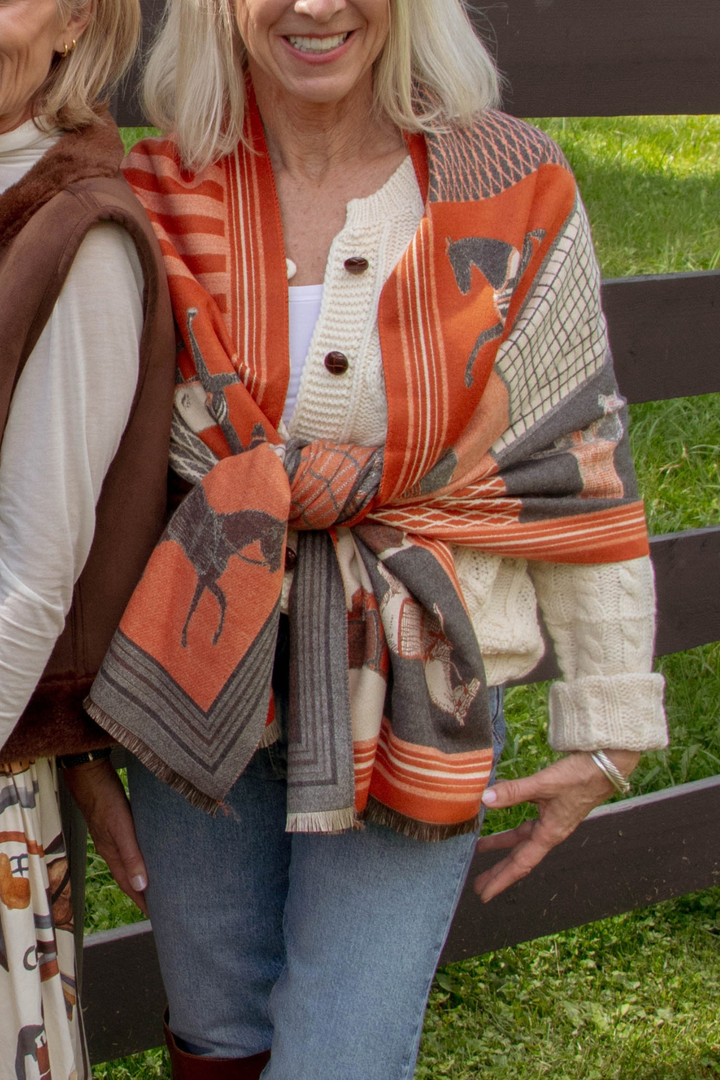 SARATOGA SCARF - ORANGE