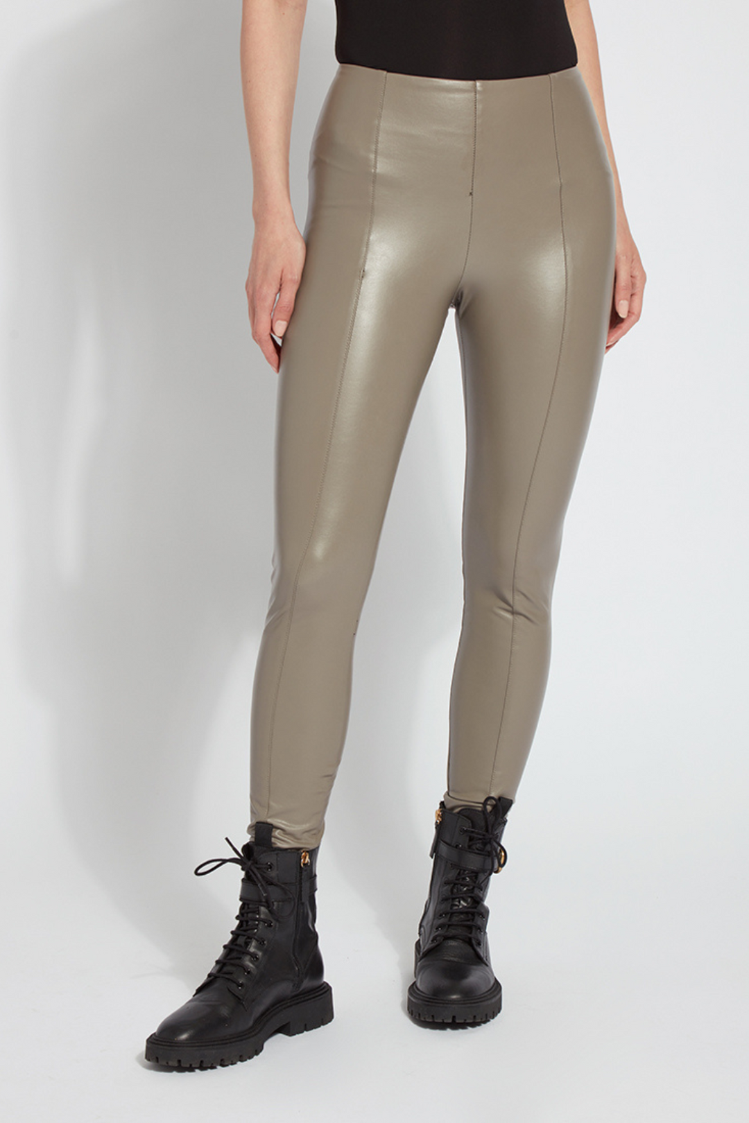 Lysse faux leather legging- taupe