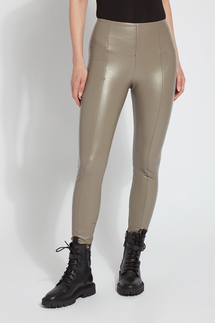 Lysse faux leather legging- taupe
