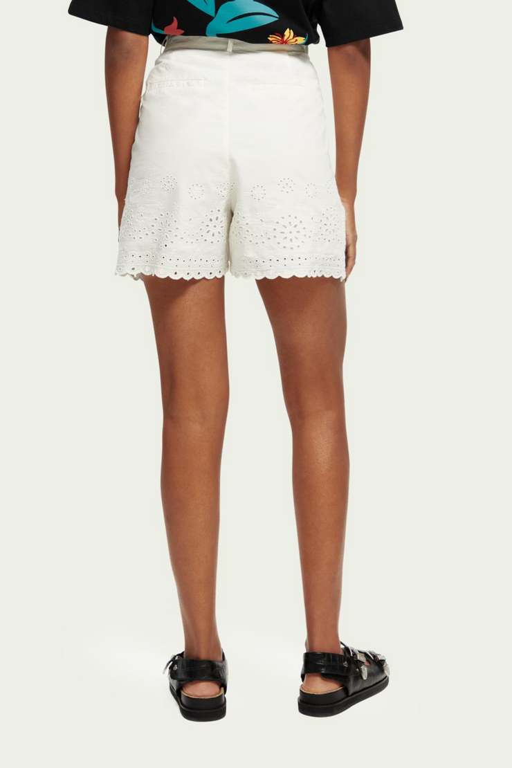 SCOTCH & SODA | Cotton Embroidered Shorts