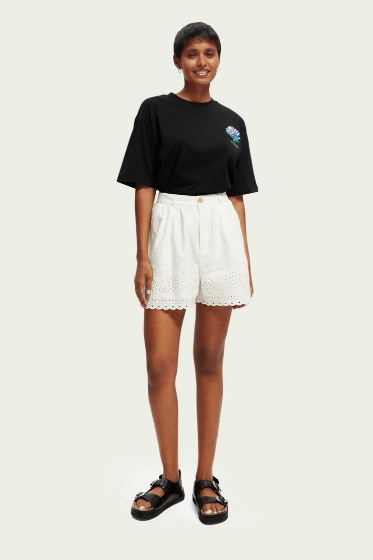 SCOTCH & SODA | Cotton Embroidered Shorts