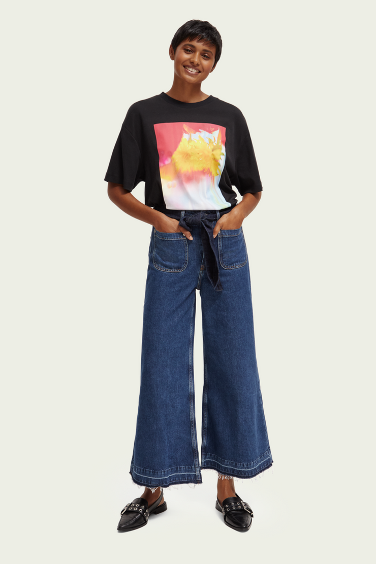 Scotch & Soda The Wave cropped flared jeans