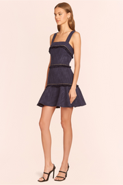 Amanda Uprichard Annalise Dress- Navy Tweed