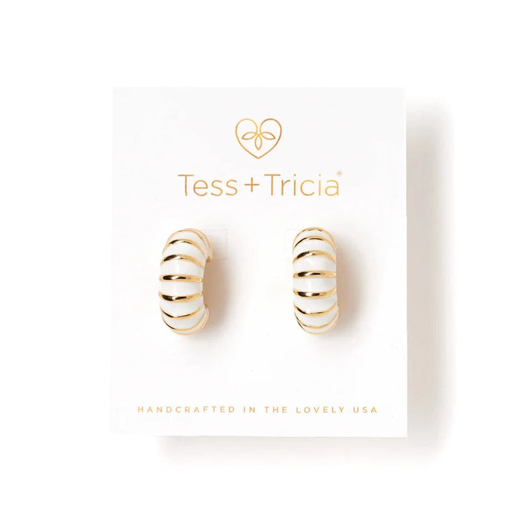 TESS + TRICIA | Ellie Earring- White