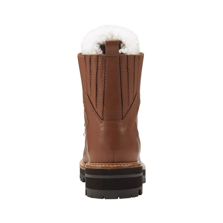 MARC FISHER IZZIE BOOT BROWN LEATHER