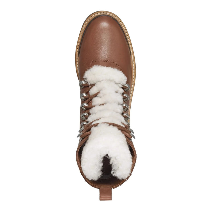 MARC FISHER IZZIE BOOT BROWN LEATHER