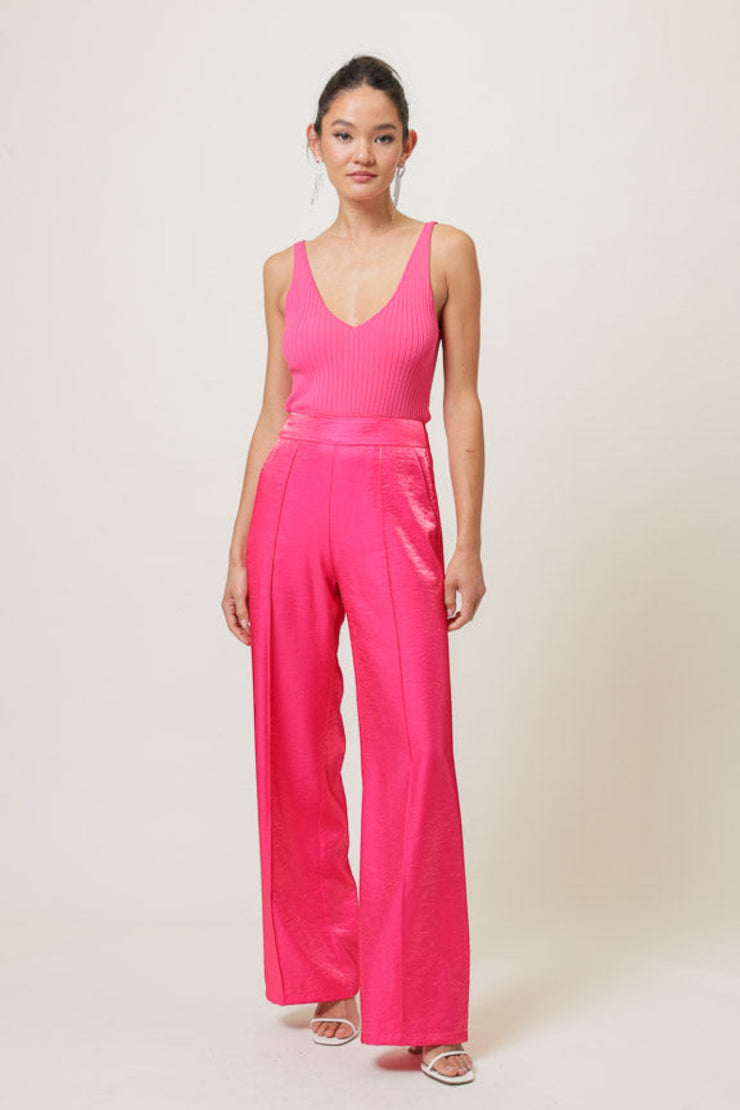 Line & Dot Lynn Sweater Tank - Pink