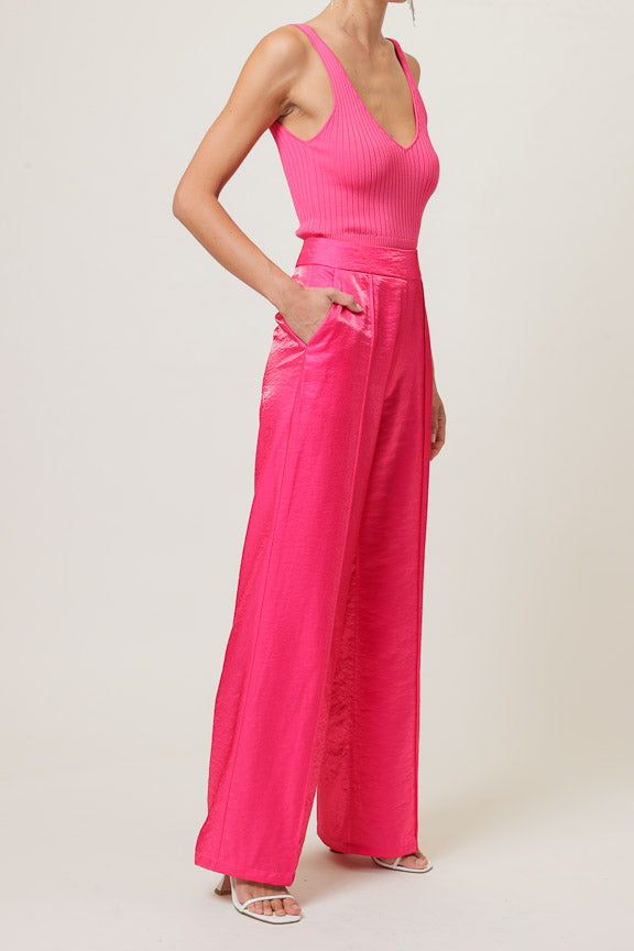 Line & Dot Lynn Sweater Tank - Pink